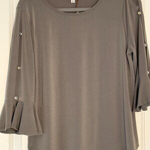 Women's Blouse, NWT, Green Envelope Brand, Olive Green, Large